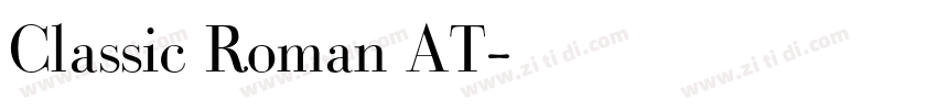 Classic Roman AT字体转换